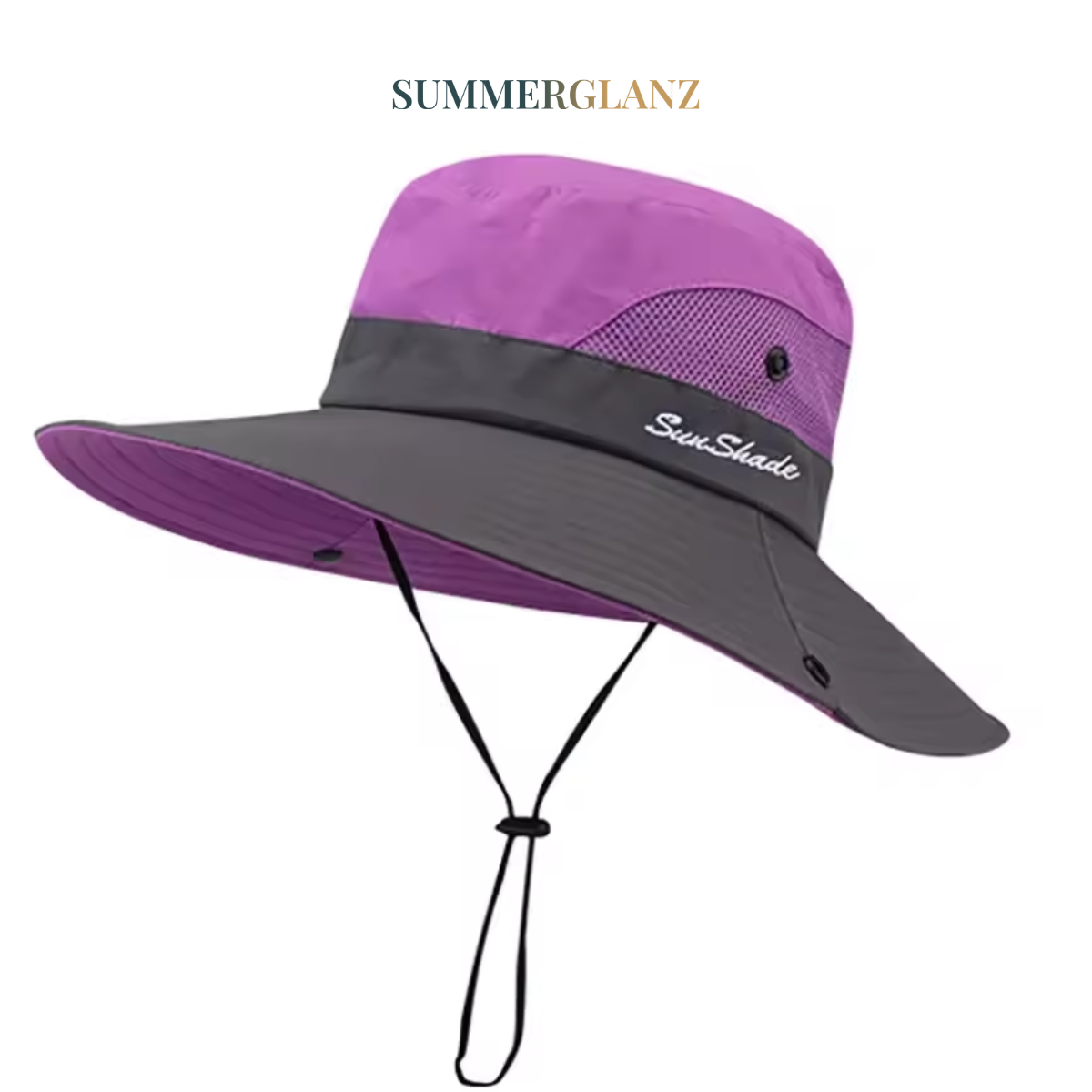 Sommerglanz™ – Faltbarer Sonnenhut mit 360° UV-Schutz für stilvolle Sommertage