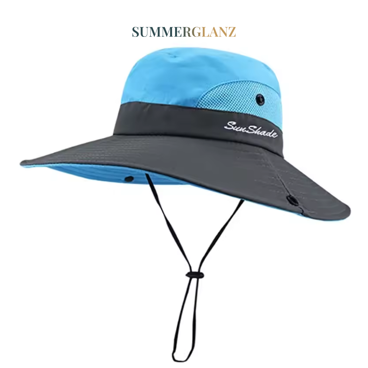 Sommerglanz™ – Faltbarer Sonnenhut mit 360° UV-Schutz für stilvolle Sommertage